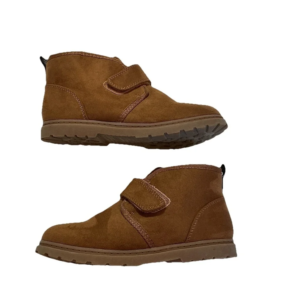 Cat and Jack Boots, Bootie Sherpa Lined, Brown, Tan, Youth‎ Size 12